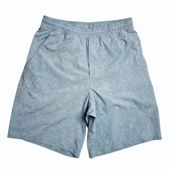 Lululemon Pacebreaker Shorts Lined 9" Gravel Dust Chambray Mens M Sports Workout - Picture 2 of 10